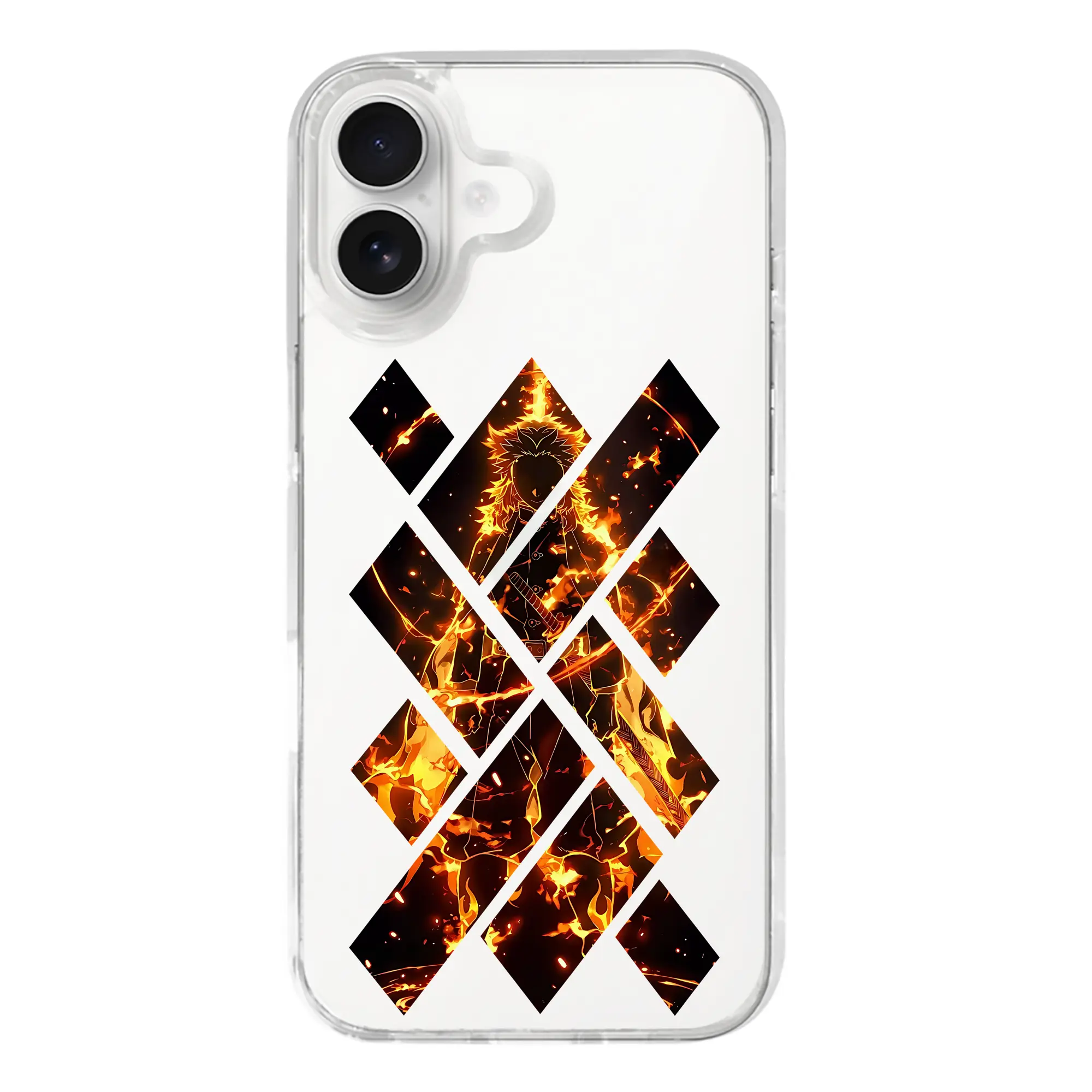 鬼滅の刃 グッズ,煉獄 杏寿郎 - iPhone 17シリーズ 透明スマホケース – 薄型・耐衝撃・精密フィット保護カバー